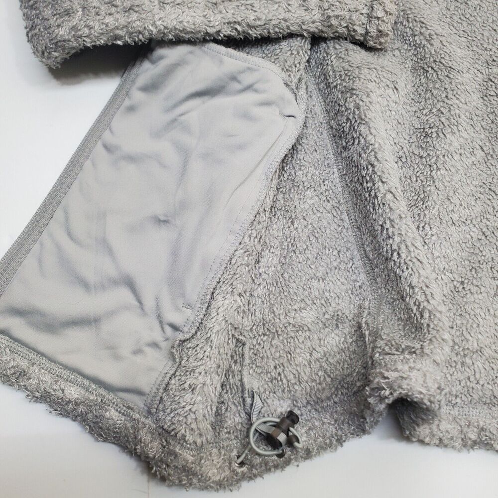 Cabela's Soft Fuzzy Fleece Polartec Jacket Light Gray Womens M Full Zip - Picture 5 of 15